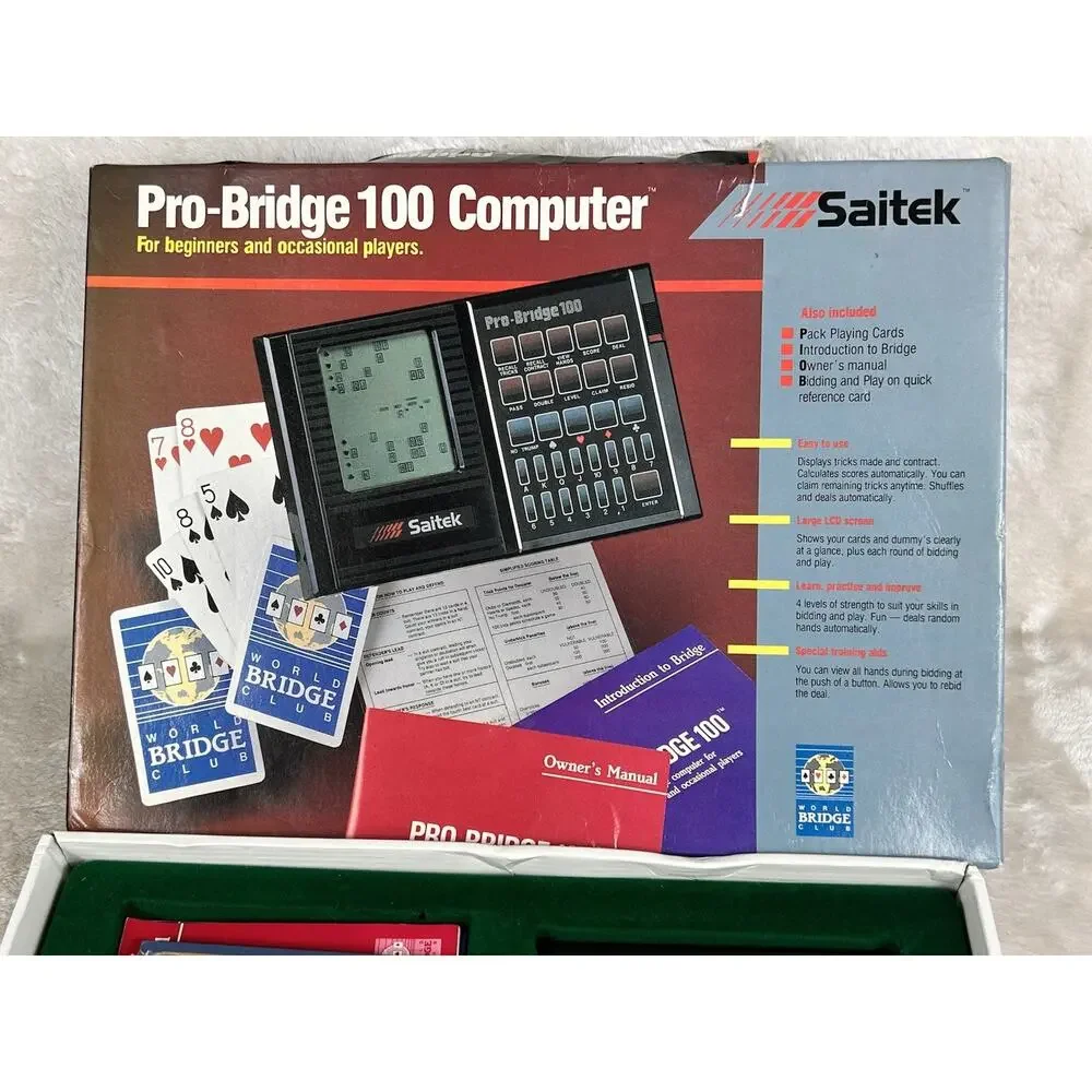 Saitek Pro Bridge 100 Handheld Electronic Computer New Condition
